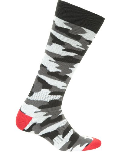 Mountain Warehouse Camouflage Ski Socks Lightweight Snowboarding Warm Socks - Black