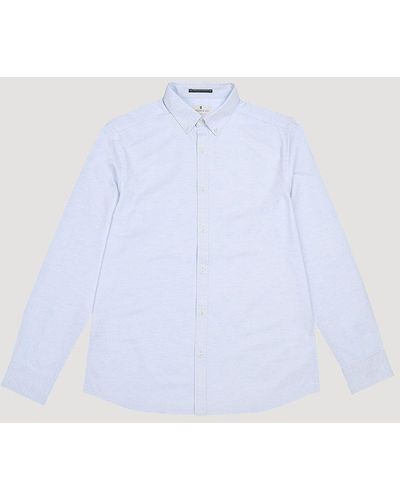 Larsson & Co Pale Blue Textured Long Sleeve Shirt