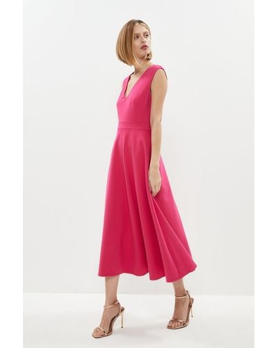 Coast sadie sadie feather top trim shift dress blush