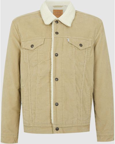 Levi's Cord Sherpa Jacket - Natural