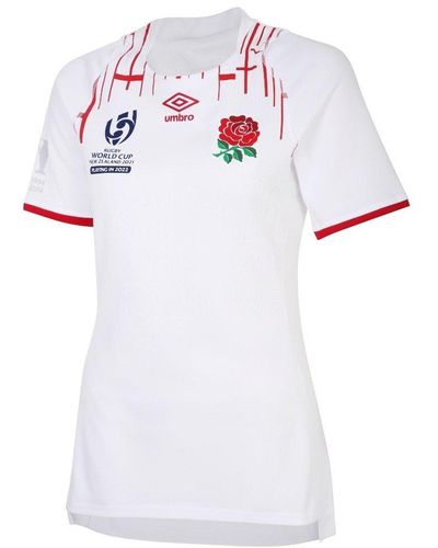Umbro Red Roses Wrwc Pro Home Short Sleeved Jersey - White