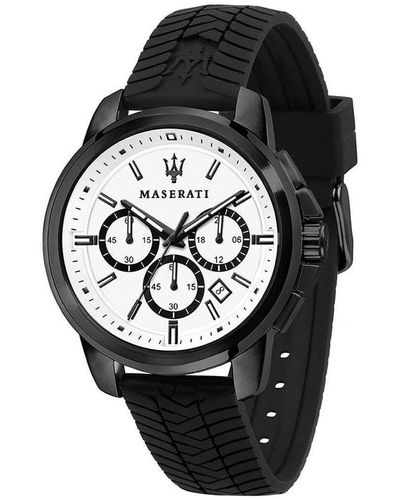 Maserati Successo Stainless Steel Sports Analogue Quartz Watch - R8871621010 - Black