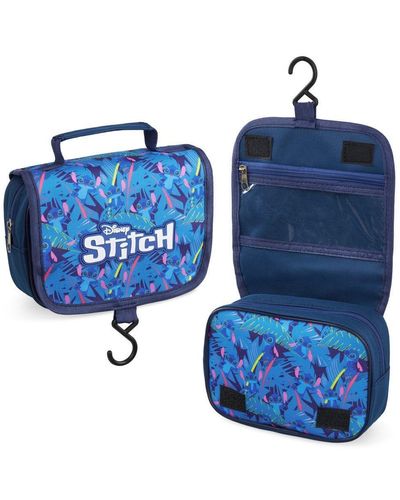 Disney Stitch Toiletry Bag - Blue