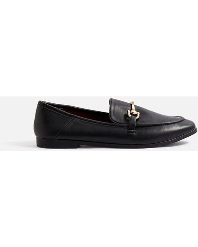 Accessorize Metal Bar Loafers - Black