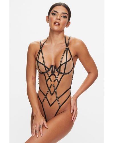 Ann Summers Heated Crotchless Body - Natural