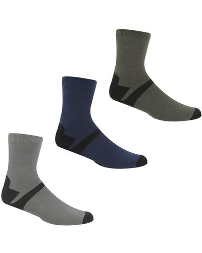 Regatta 'outdoor Lifestyle' Coolmax 3 Pair Socks - White