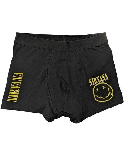 Nirvana Smile Boxer Shorts - Black