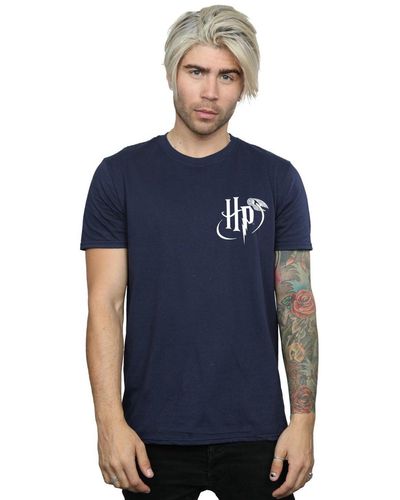 Harry Potter Logo Pocket T-shirt - Blue