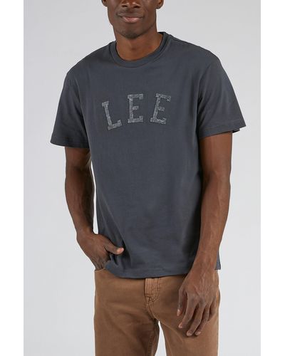 Lee Jeans Ss Applique Tee - Grey