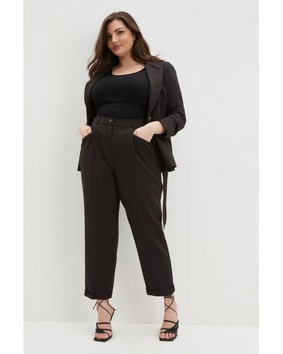 Dorothy Perkins Curve Relaxed Trousers - Black