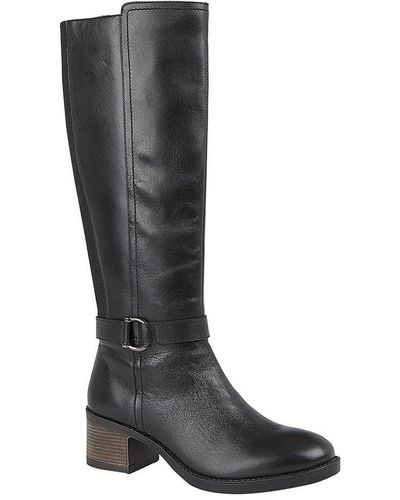 Lotus 'nessa' Leather Knee High Boots - Black