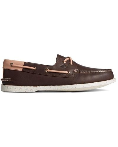 Sperry Top-Sider 'a/o 2-eye' Veg Re-tan Lace Boat Shoes - Brown