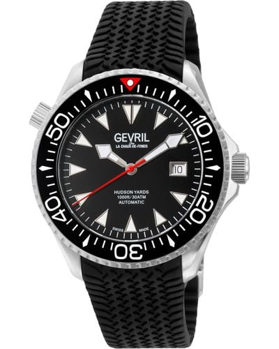 Gevril Hudson Yards 48800r Swiss Automatic Sellita Sw200 Watch - Black