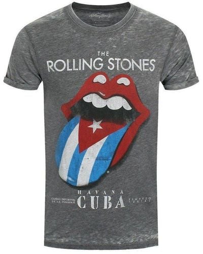 The Rolling Stones Havana Cuba Burnout T-shirt - Multicolour