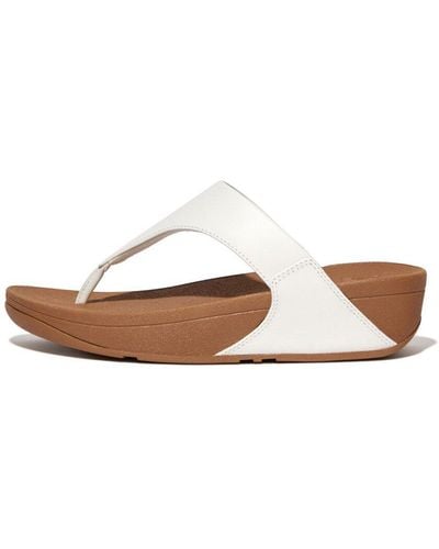 Fitflop Lulu Leather Toepost White