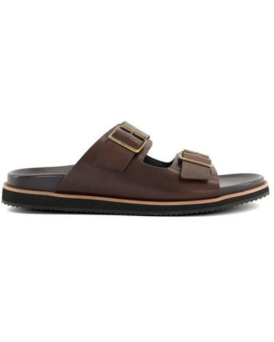 Dune 'itare' Leather Sandals - Brown