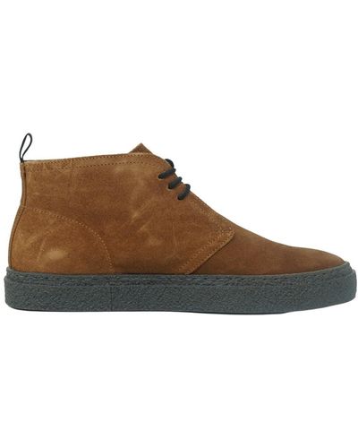 Fred Perry Ginger Hawley Suede Boot - Brown