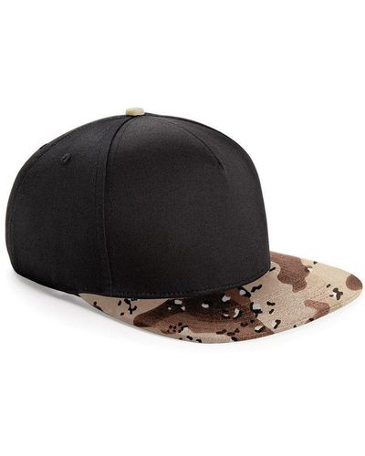 BEECHFIELD® Camouflage Retro Snapback Cap - Black