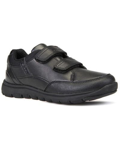 Geox 'j Xunday Boy B' Synthetic And Leather Shoes - Black