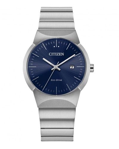 Citizen Eco-drive Bracelet Stainless Steel Classic Watch - Ew2670-53l - Blue