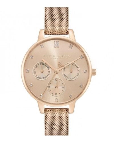 Olivia Burton Multifunction Plated Stainless Steel Fashion Watch - 24000008 - Natural