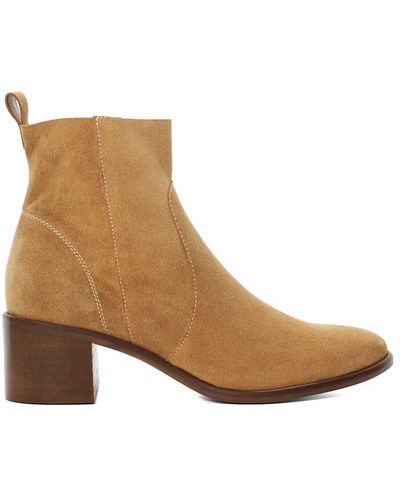 Dune 'paprikaa' Suede Ankle Boots - Brown