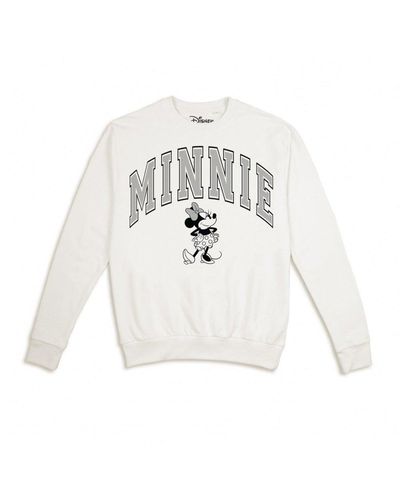 Disney Collegiate Minnie Mouse Sweatshirt - White