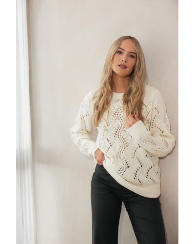 Long Tall Sally Tall Embellished Jumper - Natural