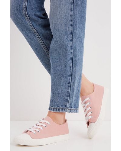 Dorothy Perkins Pink Icon Canvas Trainers - Blue