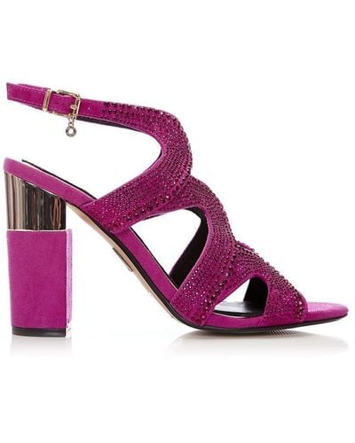 Moda In Pelle 'lorelei' Suede Court Shoes - Pink