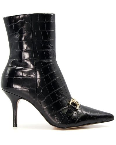 Dune 'ostin' Leather Ankle Boots - Black