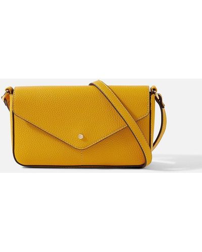 Accessorize Envelope Charm Cross-body Bag - Yellow