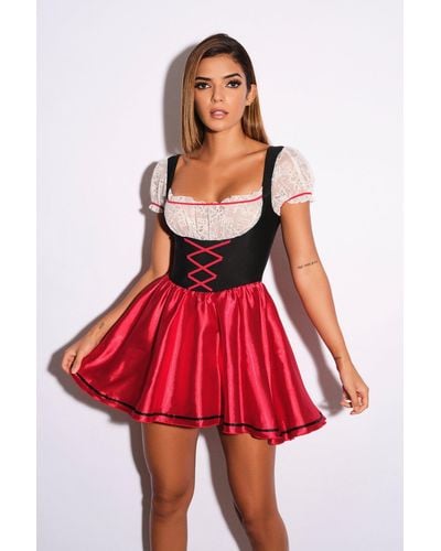 Ann Summers Beer Maid Dress - Red