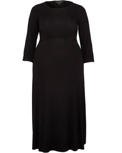 Dorothy Perkins Curve Black Midi Dress