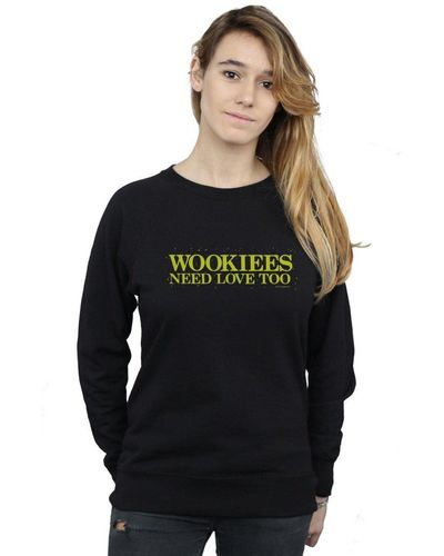 Star Wars Wookiees Need Love Too Sweatshirt - Black