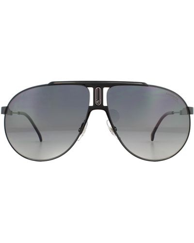 Carrera Aviator Dark Ruthenium Grey Grey Polarized Sunglasses