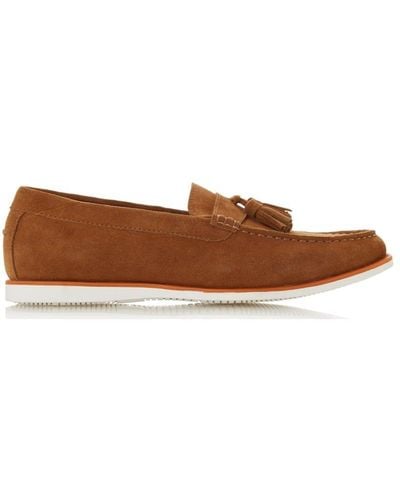 Dune 'bastille Di' Suede Loafers - Brown