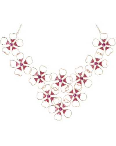 Ted Baker Linndy Plated Base Metal Necklace - Tbj1239-24-73 - Pink