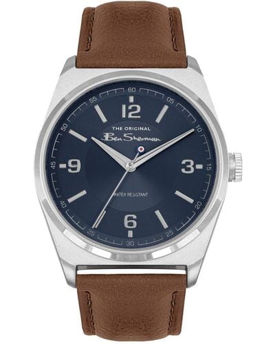 Ben Sherman Aluminium Fashion Analogue Quartz Watch - Bs195 - Blue
