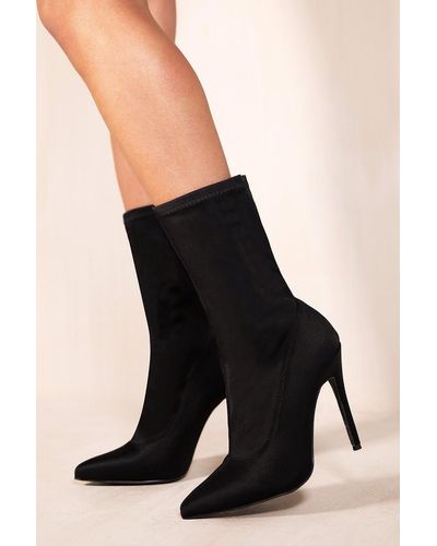 Where's That From 'mariana' Mid-calf High Heel Boots - Black
