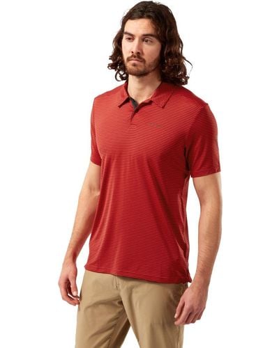 Craghoppers Stretch 'nosilife Pro' Short Sleeve Polo - Red