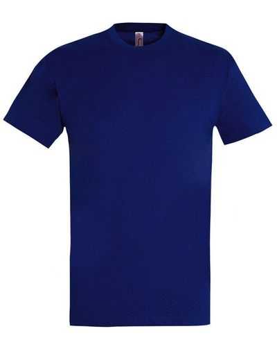 Sol's Imperial Heavyweight Short Sleeve T-shirt - Blue