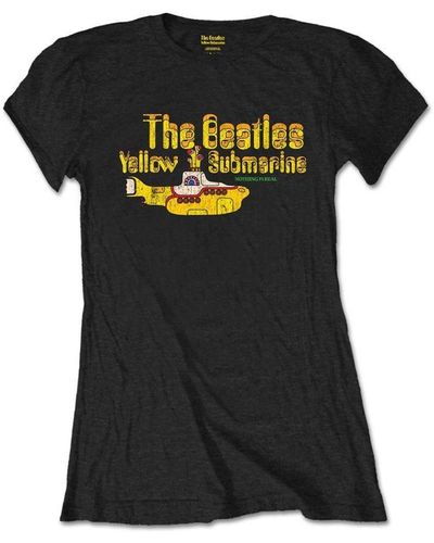 The Beatles Yellow Submarine Nothing Is Real T-shirt - Black