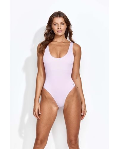 Panos Emporio Sienna High Cut Ribbed Swimsuit - White