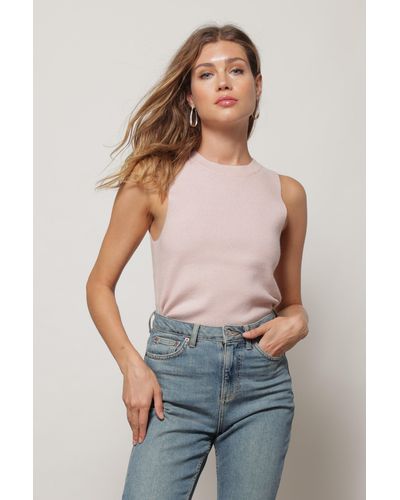 Line & Dot Madrid Top - Pink