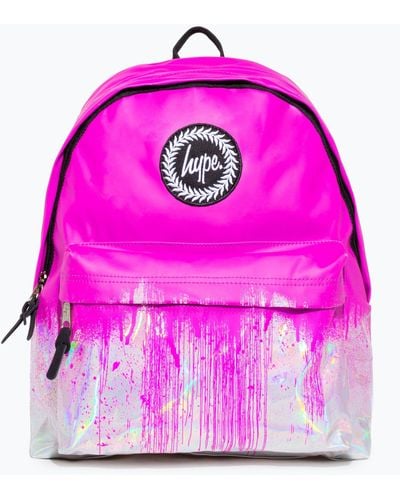 Hype Pink Holo Drips Backpack