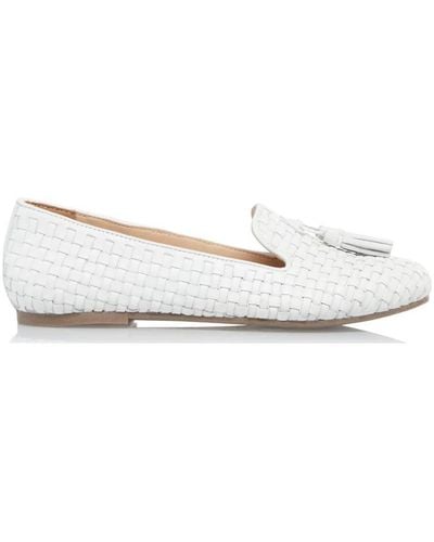 Dune 'gilsa' Leather Loafers - White