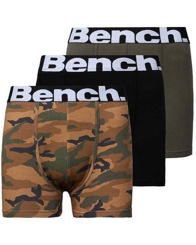 Bench 3 Pack 'boland' Cotton Rich Boxers - Green