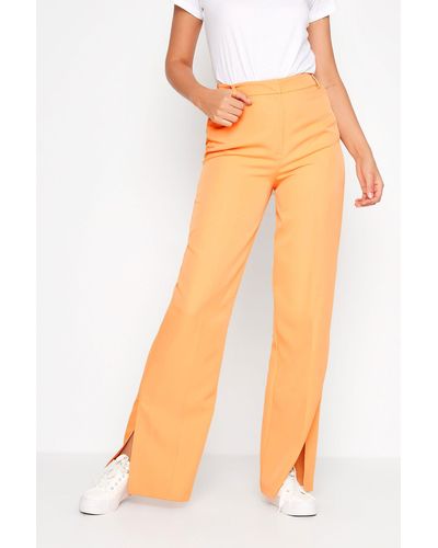 Long Tall Sally Tall Wide Leg Trousers - Orange