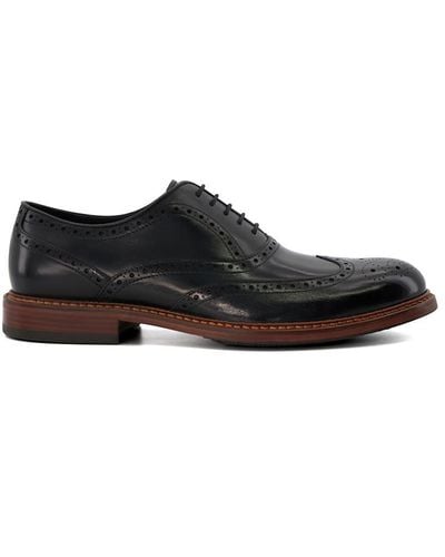 Dune 'solihull' Leather Lace Up Shoes - Black